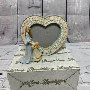 Vintage Foundations Mother/Child Photo Frame Enesco Heart Picture Gift Present